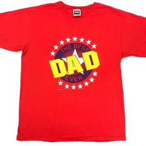 Vintage 90s Single Stitch Shirt Best Dad Ever XL